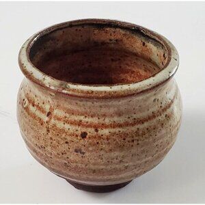 Studio Art Pottery Vase Cup Ceramic 3"H x 3"W